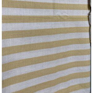 Yellow & White Striped Cotton Fabric Fat Quarter 18" x 22" Made In USA Sewing &